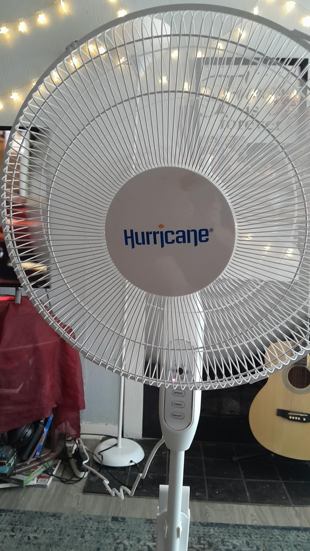 Hurricane Pro High-Velocity Oscillating Metal Stand Fan w/ 3-Speed Setting, 20