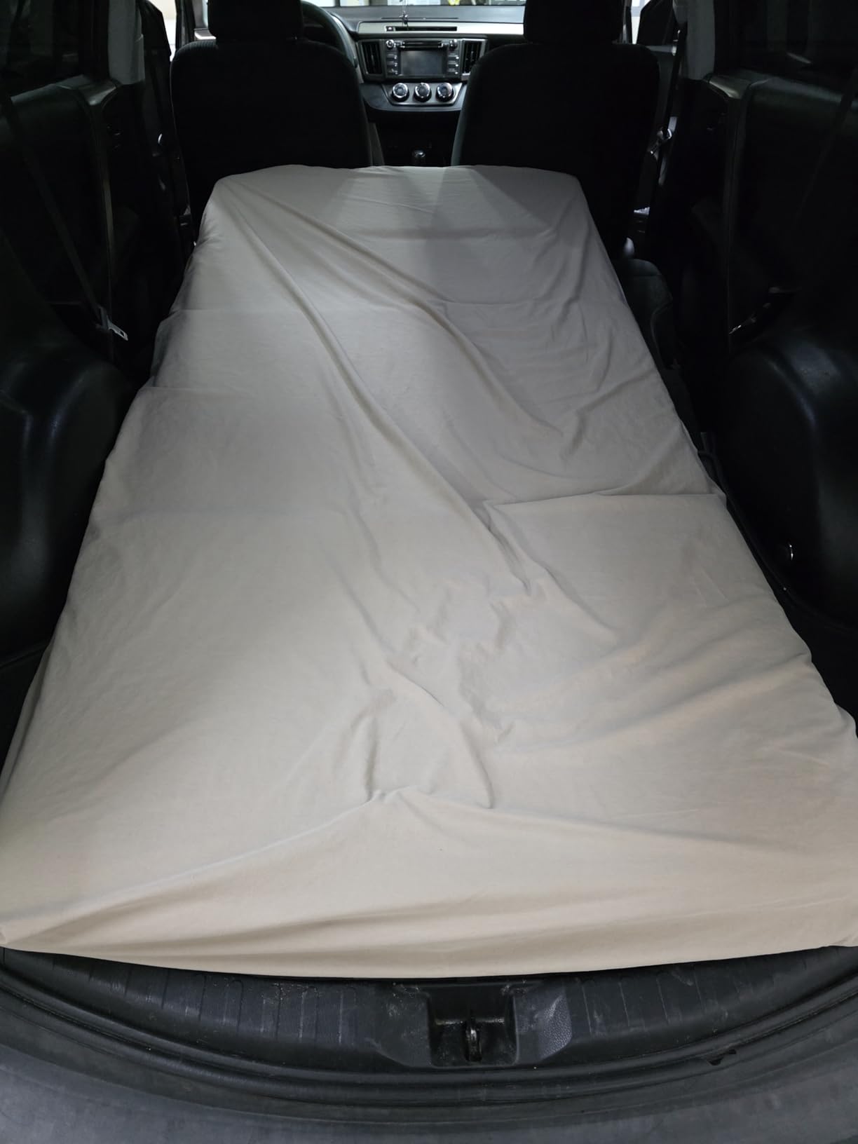 Best Choice Products 4in Portable Queen-Size Mattress, Tri-Fold Mattress for Camping, Guest, Toddler, Foam Plush w/Carry Case - Grey - Customer Photo 2