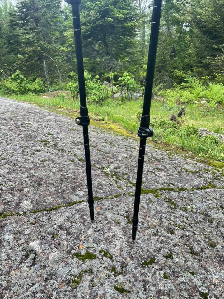 Cascade Mountain Tech Lightweight Aircraft-Grade Aluminum Trekking Poles with Extended Down Grip Plus Tip Kit - Customer Photo 1