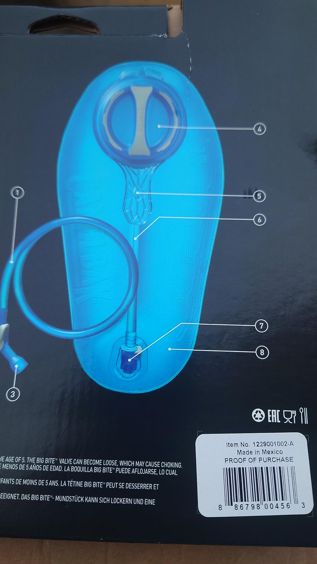 CamelBak Crux Water Reservoir Hydration Bladder Blue - Customer Photo 2