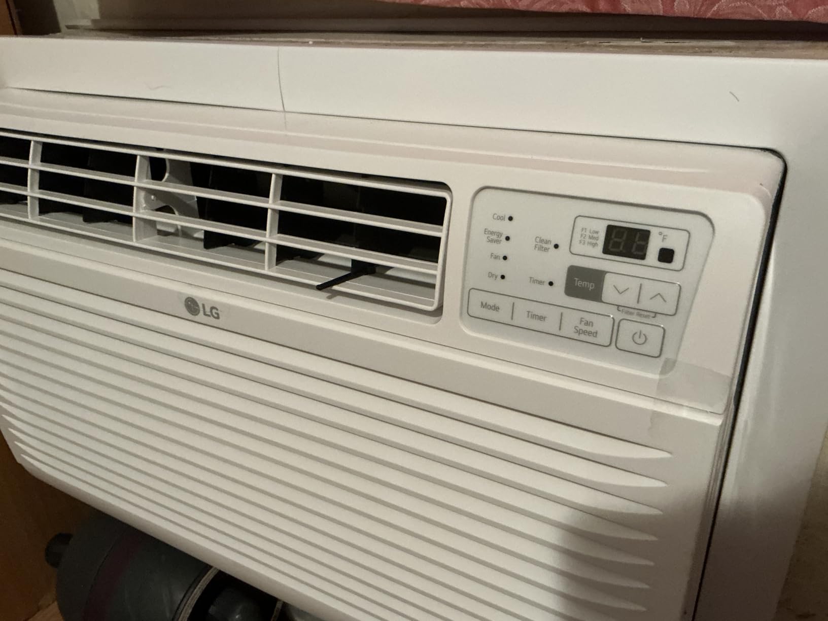 LG 7,800 BTU Through the Wall Air Conditioner, 115V, AC Wall Unit for Rooms up to 330 Sq. Ft., Perfect for Bedroom or Office, Wall Mounted AC Unit with Remote and 3 Cool & Fan Speeds, White - Customer Photo 2