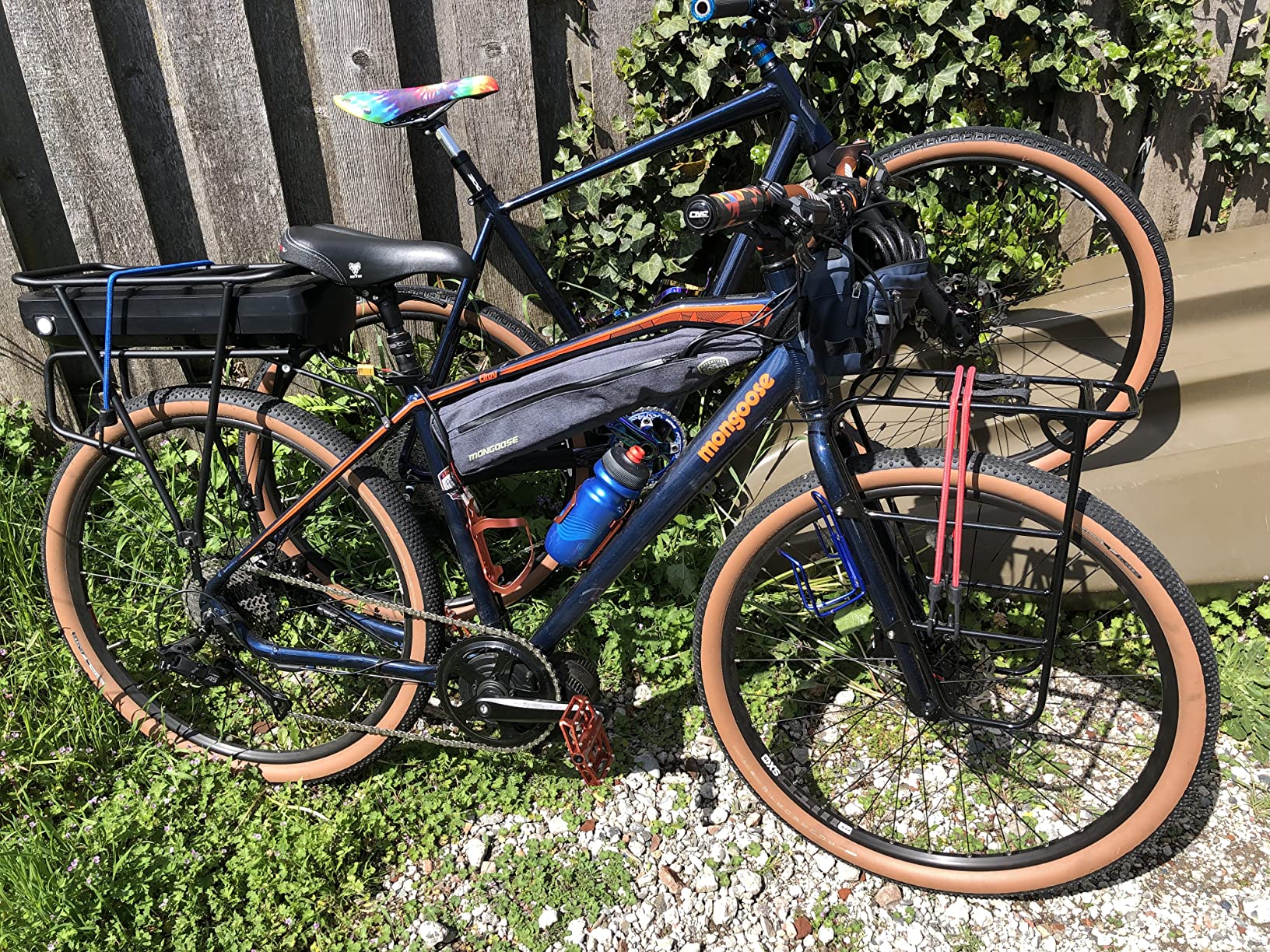 Mongoose Men's Elroy Adventure Bike 700C Wheel Bicycle, Blue, 54cm frame size - Customer Photo 1