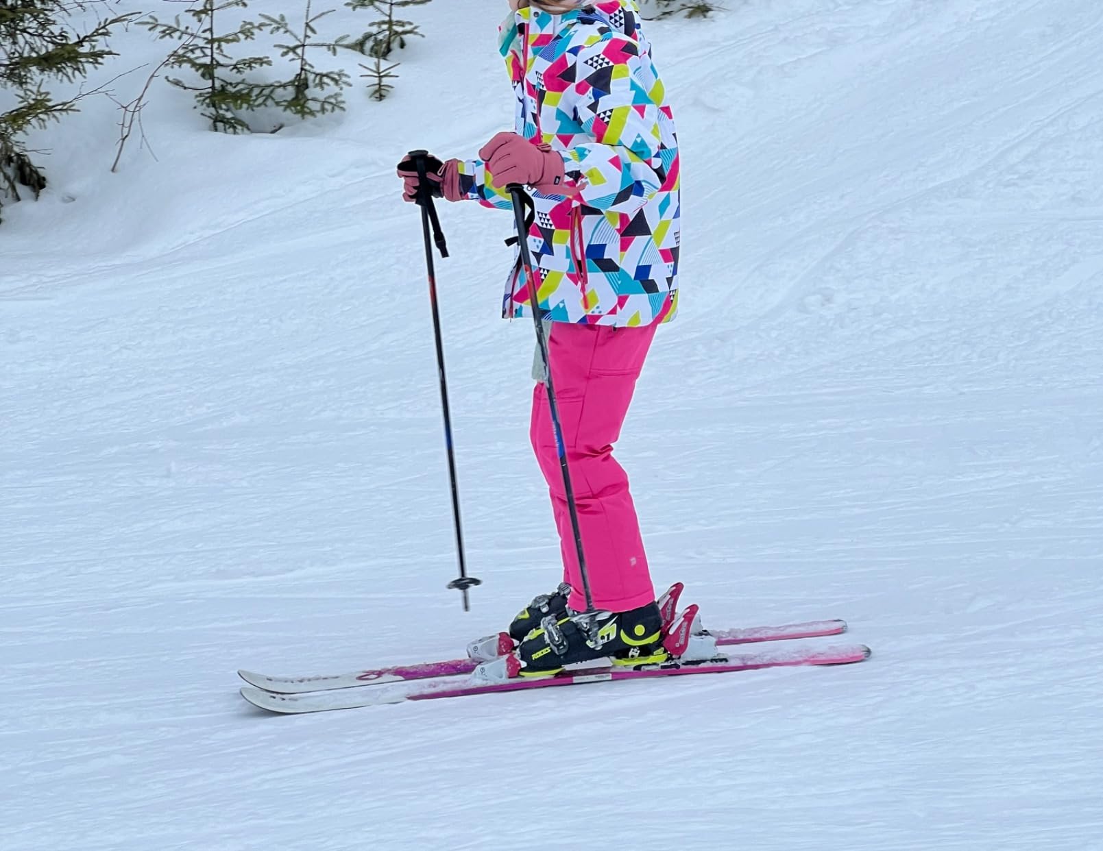 Roces IDEA UP Adjustable Ski Boots for Kids – Youth & Toddler Ski Boots with Single Buckle – Expandable Downhill Ski Boots for Growing Feet – Girls & Boys Sizes - Customer Photo 2