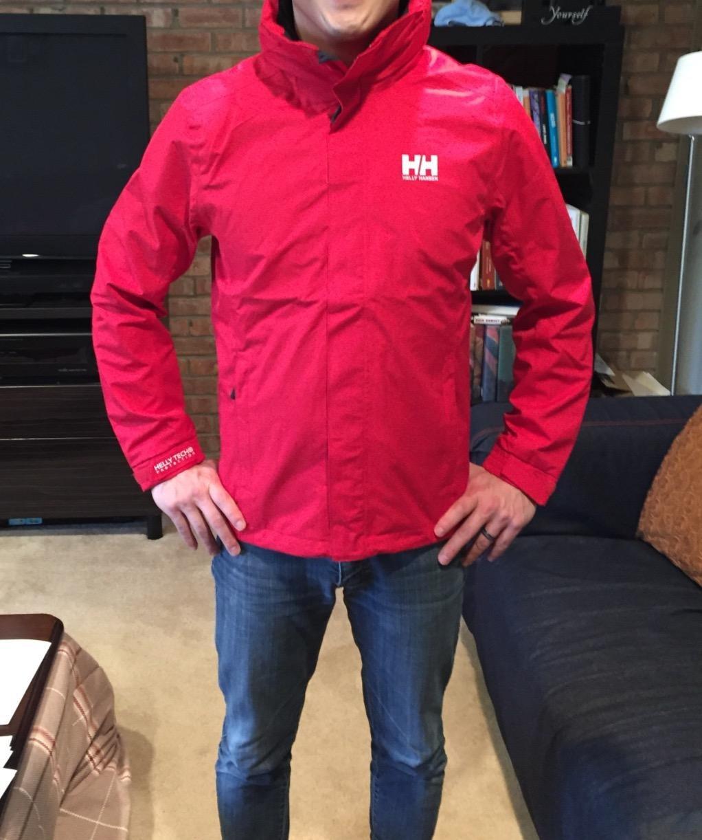 Helly Hansen Men's Dubliner Jacket Waterproof, Windproof, Breathable Shell Rain Coat with Packable Hood - Customer Photo 1
