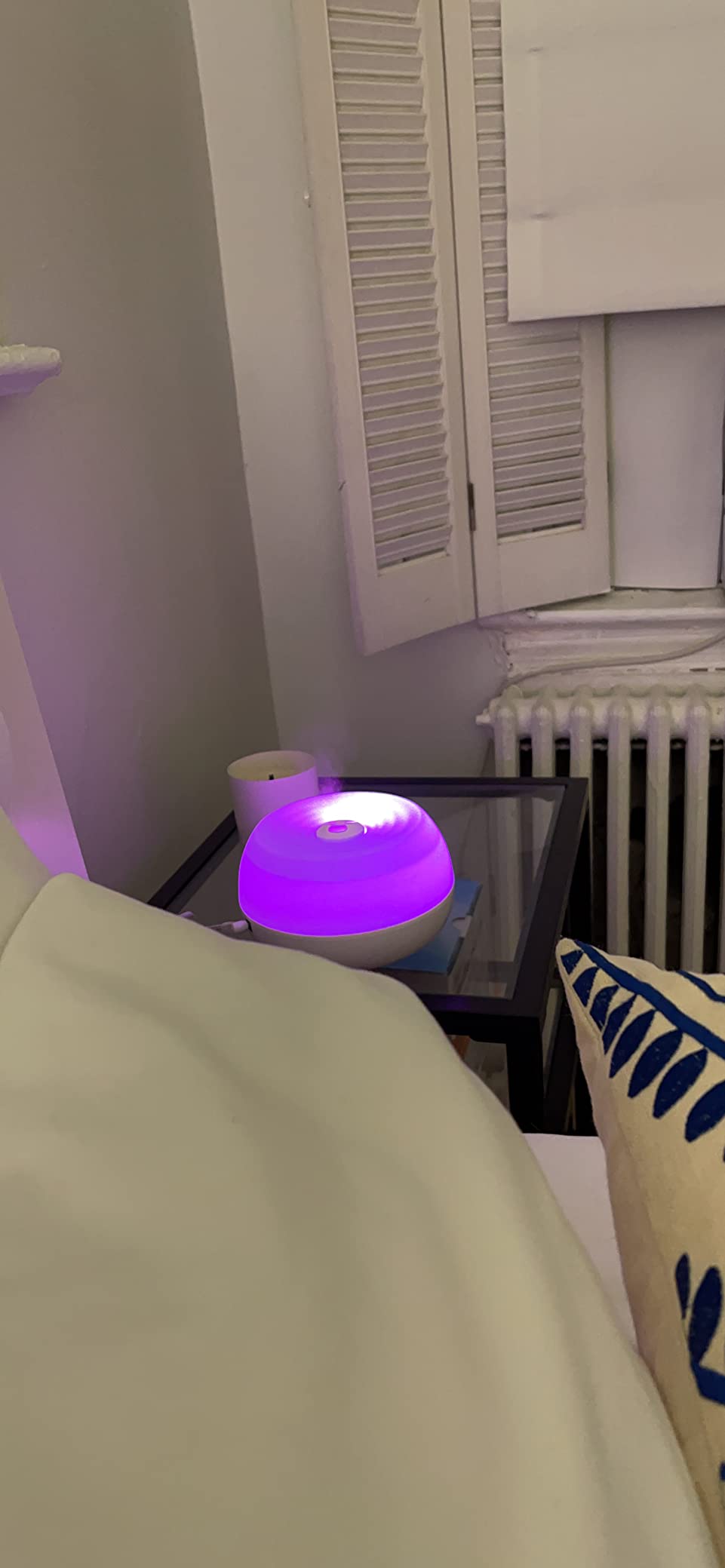 Crane Portable Ultrasonic Travel Humidifier and Diffuser, 0.2 Gallon Cool Mist, Optional Essential Oil Diffuser, No Filter Needed, White - Customer Photo 2