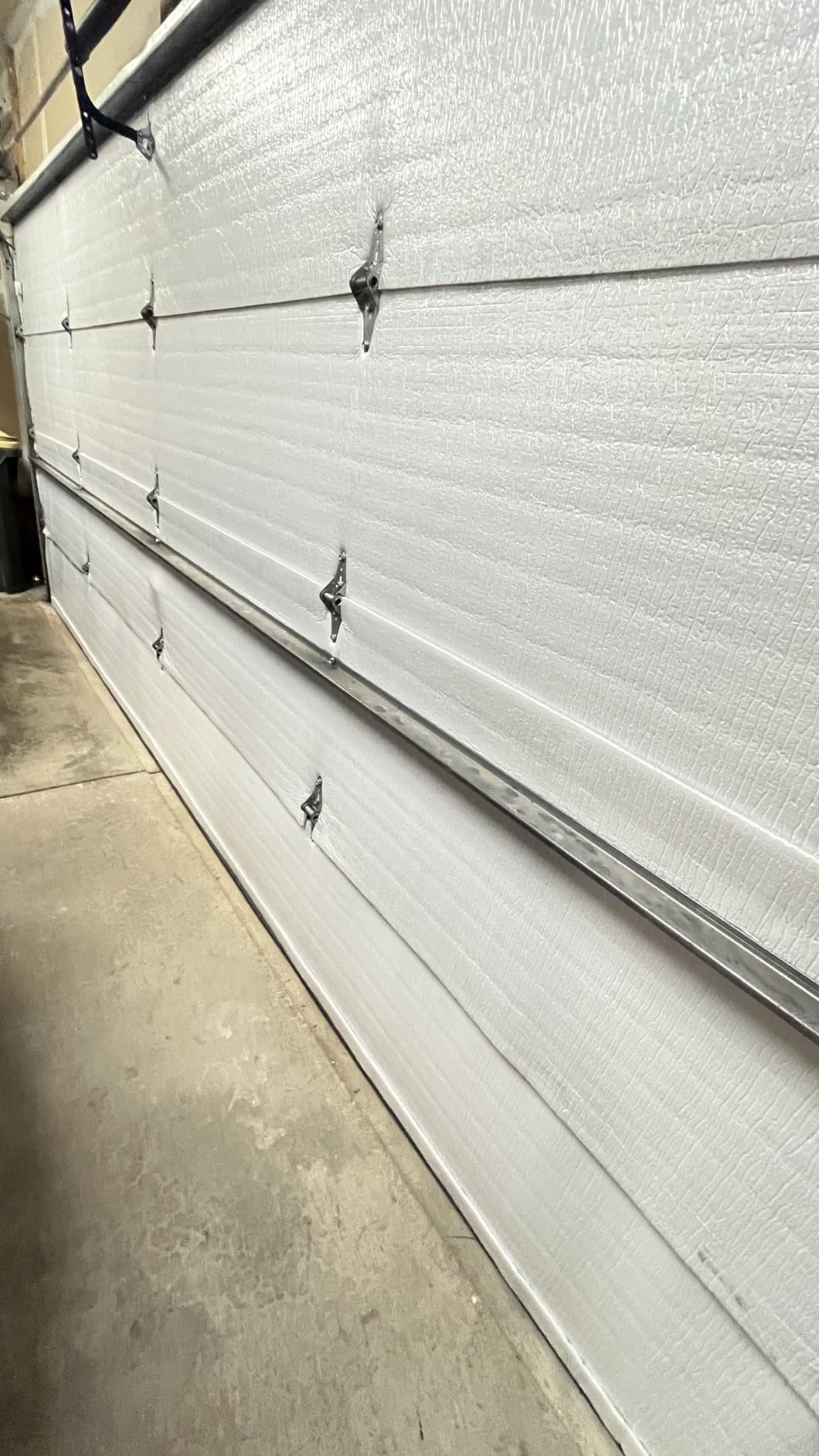 NASA TECH White Reflective Foam Core 2 Car Garage Door Insulation Kit 18FT (WIDE) x 8FT (HIGH) R Value 8.0 Made in USA New and Improved Heavy Duty Double Sided Tape (ALSO FITS 18X7) - Customer Photo 1