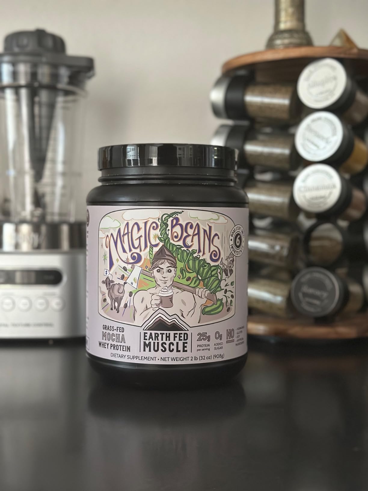 Earth Fed Muscle Whey Back Irish Grass Fed Whey Protein Isolate - NSF-Certified. No Artificial Ingredients, Soy Free, Gluten Free, Non-GMO and Hormone Free (2 Pound, 29 Servings, Vanilla) - Customer Photo 1