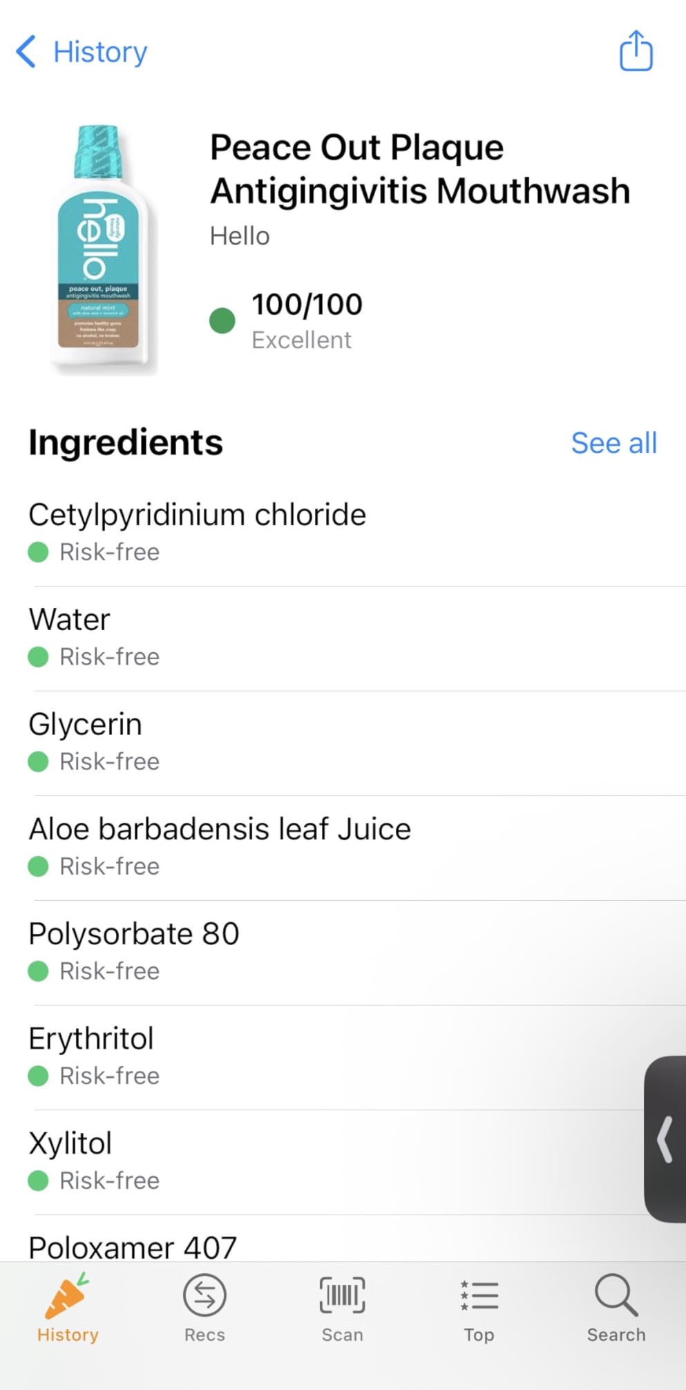 Hello Peace Out Plaque, Antigingivitis Alcohol Free Mouthwash, Natural Mint with Aloe Vera and Coconut Oil, Fluoride Free, Vegan, SLS Free and Gluten Free, 16 Ounce (Pack of 3) - Customer Photo 1