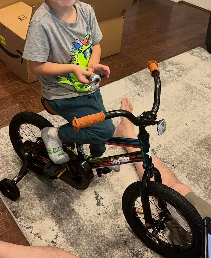 JOYSTAR Kids Bike for Ages 2-12 Years Old Boys Girls, 12-20 Inch BMX Style Kid's Bikes with Training Wheels, Children Bicycle for Kids and Toddler, Multiple Colors - Customer Photo 2