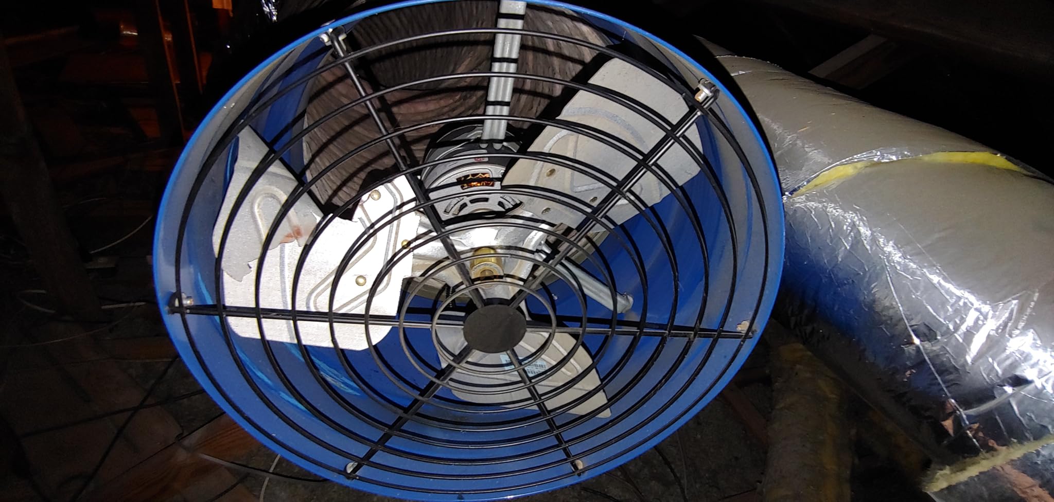 QA-Deluxe 5500 Energy Efficient Whole House Fan – Low Voltage Plug & Play, 2-Speed Wall Switch & Timer, Removable Grille – 10-Year Warranty – Up to 3400 sq ft (2-Story) & 2400 sq ft (1-Story) - Customer Photo 1