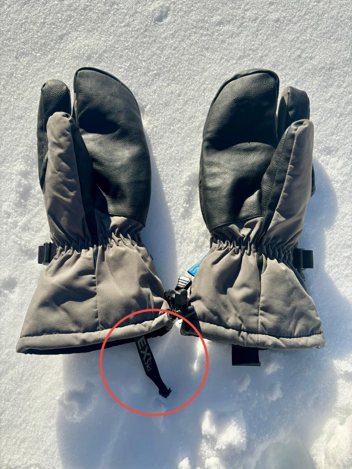 Waterproof Winter 3-Finger Ski Gloves Warm Insulated Snow Mittens for Cold Weather Snowboard Snowmobile - Customer Photo 3