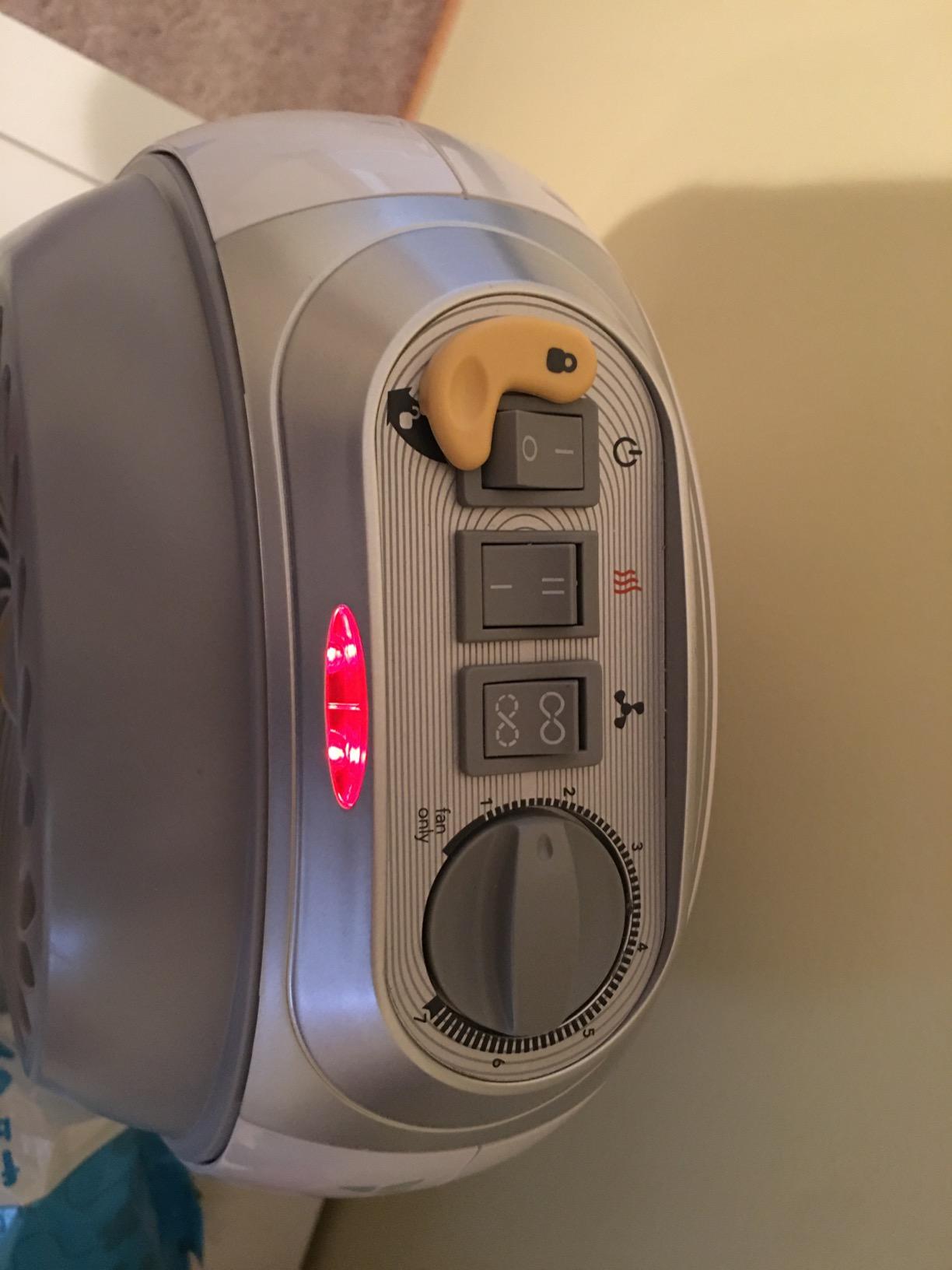 Tempa Nursery Space Heater, Electric Space Heater for Baby with Locking Controls, Tipover Protection, Safety Shutoff, Hidden Cord Storage, Adjustable Thermostat - Customer Photo 2