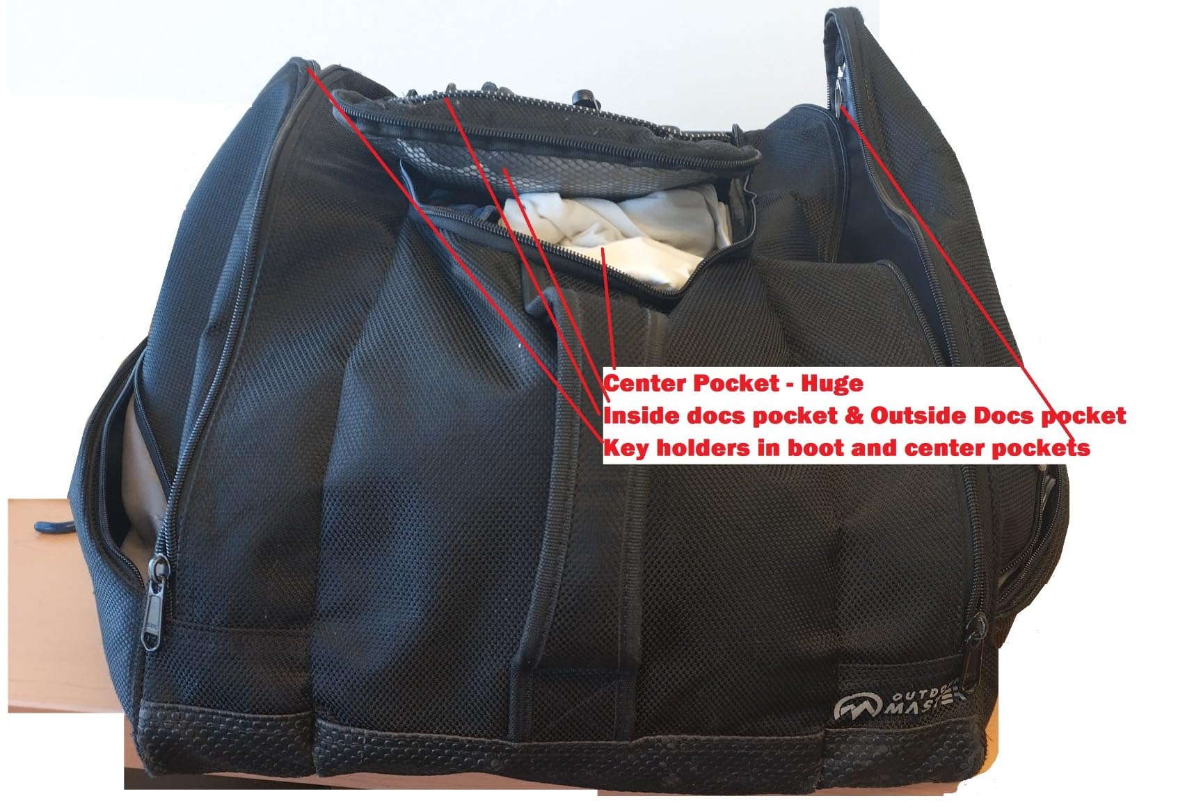 OutdoorMaster Boot Bag - 50L Ski Boots and Snowboard Boots Bag, Excellent for Travel with Waterproof Exterior & Bottom - for Men, Women and Youth Customer Review OutdoorMaster Boot Bag - 50L Ski Boots and Snowboard Boots Bag, Excellent for Travel with Waterproof Exterior & Bottom - for Men, Women and Youth - Customer Photo 1