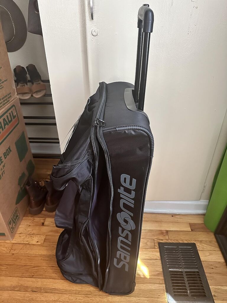 Samsonite Andante 2 Wheeled Duffel Bag – 32-Inch Durable Rolling Luggage with Inline Skate Wheels, Push-Button Handle & Spacious Compartments – Travel-Friendly and Lightweight - All Black Customer Review Samsonite Andante 2 Wheeled Duffel Bag – 32-Inch Durable Rolling Luggage with Inline Skate Wheels, Push-Button Handle & Spacious Compartments – Travel-Friendly and Lightweight - All Black - Customer Photo 2