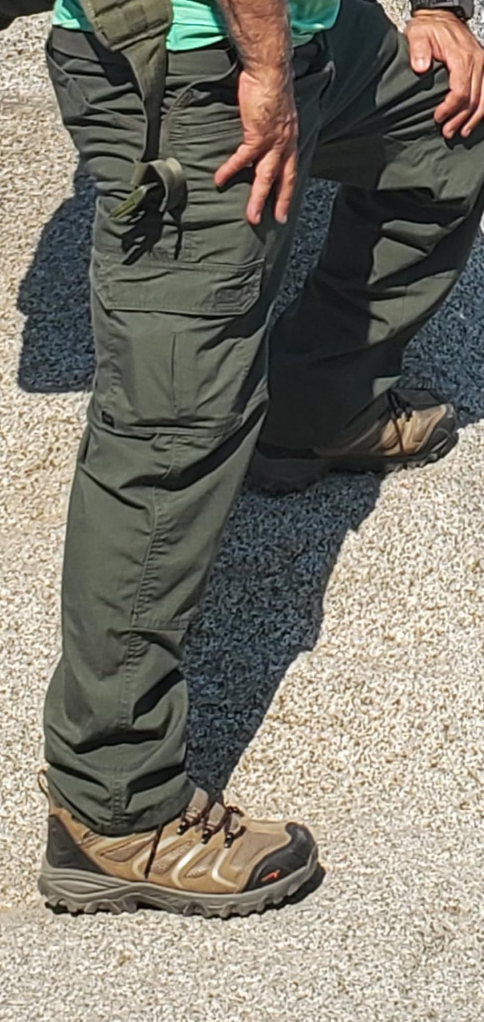 NORTIV 8 Men's Ankle High Waterproof Hiking Boots Outdoor Lightweight Shoes Trekking Trails Armadillo - Customer Photo 2