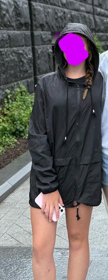 Hount Women's Lightweight Hooded Raincoat Waterproof Packable Active Outdoor Rain Jacket (S-3XL) - Customer Photo 2