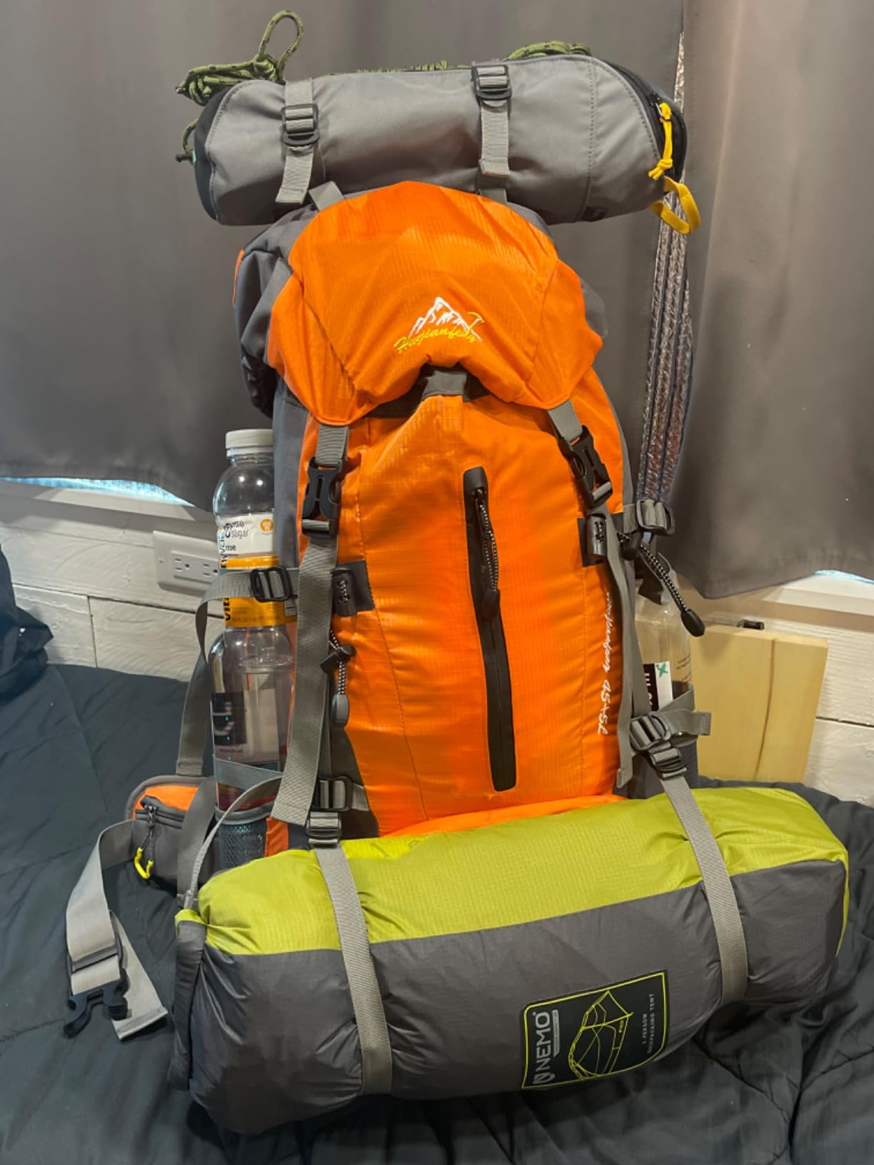 WoneNice 50L(45+5) Waterproof Hiking Backpack - Outdoor Sport Daypack with Rain Cover - Customer Photo 2