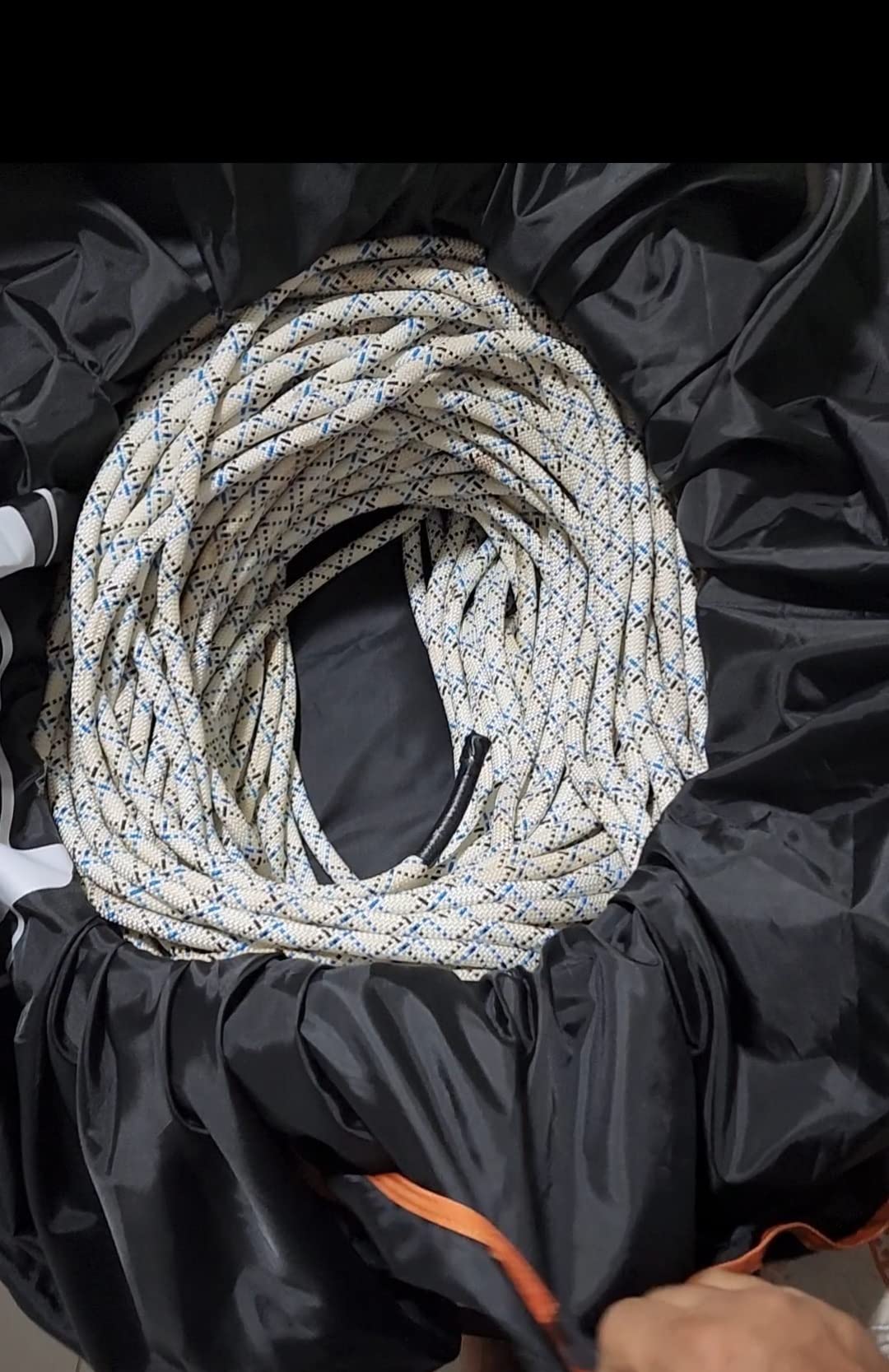 PETZL KLIFF Rope Bag - 36-Liter Rope Bag for Sport Climbing With Removable Tarp - Grey - Customer Photo 1