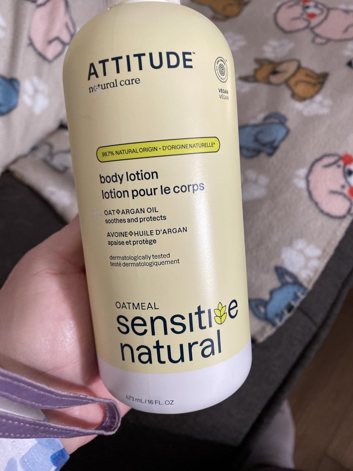 ATTITUDE Body Lotion for Sensitive Skin with Oat, EWG Verified, Dermatologically Tested, Vegan, Extra Gentle, Unscented, 16 Fl Oz Customer Review ATTITUDE Body Lotion for Sensitive Skin with Oat, EWG Verified, Dermatologically Tested, Vegan, Extra Gentle, Unscented, 16 Fl Oz - Customer Photo 2
