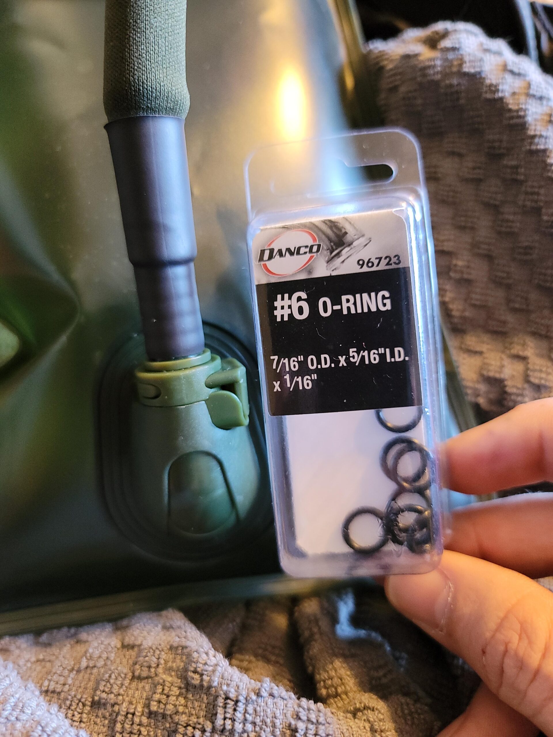 2L Hydration Bladder, BPA Free Water Bladder for Hiking Backpack 2 Liter Military Green Water Storage Bag with Insulated Tube, Hydration Back Pack Replacement for Outdoor Camping Running Cycling - Customer Photo 2