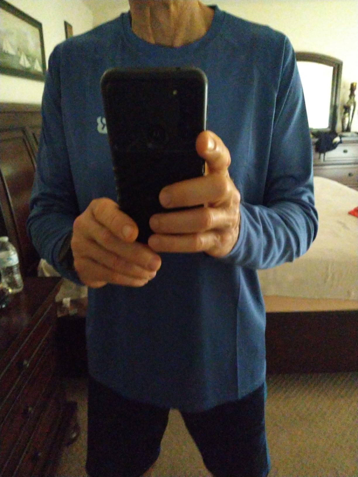 Roadbox Mens UPF 50+ UV Sun Protection Shirts Outdoor Long Sleeve SPF Rash Guard for Fishing Hiking Swimming Running - Customer Photo 2