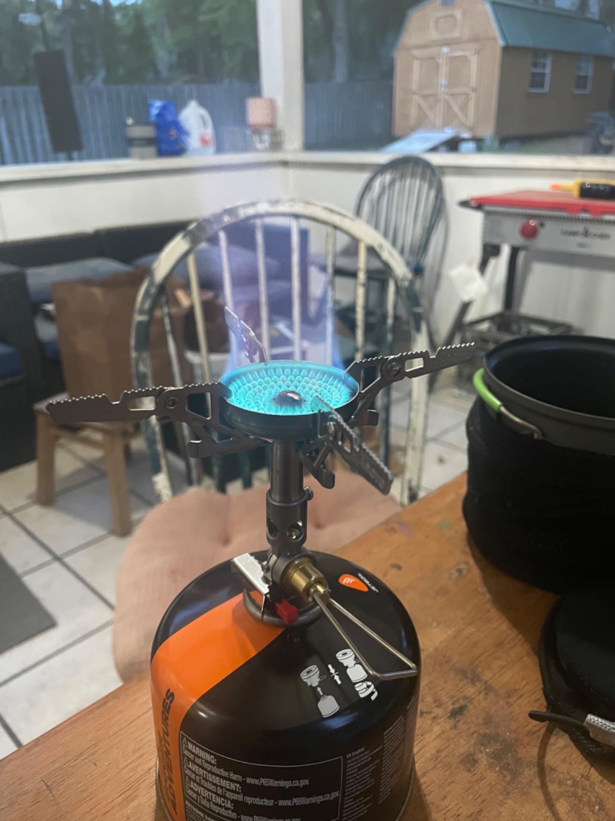 SOTO WindMaster Canister Stove with 4Flex for Windy Weather - Lightweight and Durable Backpacking Camp Stove, Compact Portable Camping Stoves for Hiking and Outdoor Cooking - Canister Not Included - Customer Photo 1