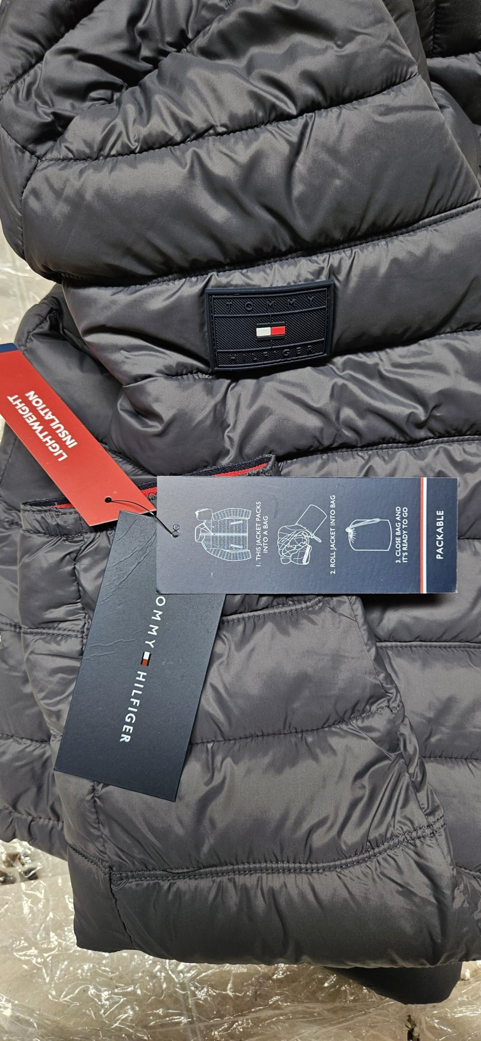 Tommy Hilfiger Mens Embroidered Logo Puffer Jacket Customer Review Tommy Hilfiger Mens Embroidered Logo Puffer Jacket - Customer Photo 4