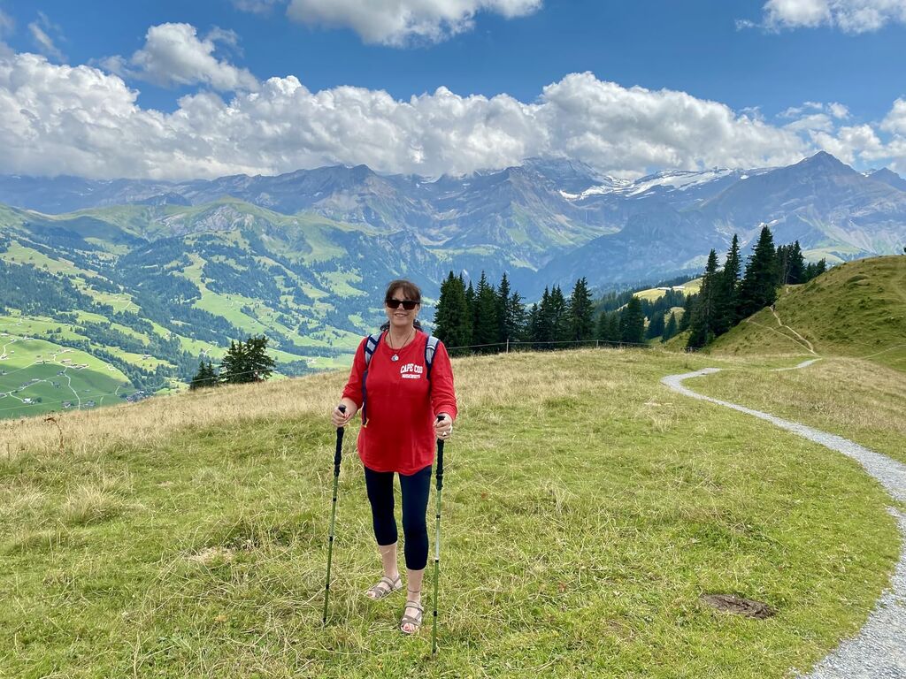 Hiker Hunger Aluminum Hiking Poles Collapsible Lightweight, Walking Sticks for Hiking, Trekking Poles for Hiking, Walking Sticks for Seniors, Hiking Stick & Walking Poles - Black - Customer Photo 2
