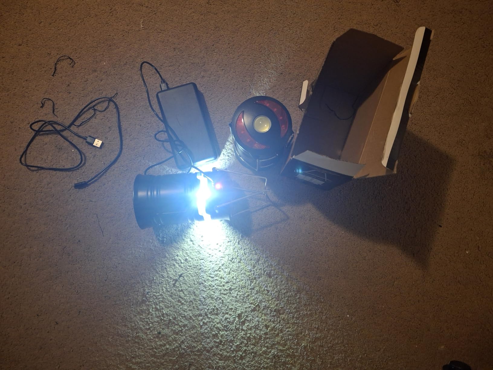 2 Pack Camping Lanterns Camping Accessories USB Rechargeable and Battery Powered 2-in-1 LED Lanterns, Hurricane Lights with Flashlight and Magnet Base for Camping, Hiking, Emergency, Outage - Customer Photo 1