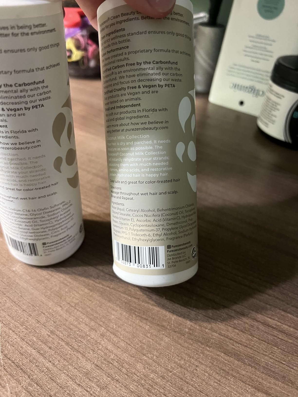 Purezero Coconut Milk Shampoo & Conditioner Set - 100% Vegan & Cruelty Free - Intense Hydration & Increase Shine - Zero Sulfates, Parabens, Dyes - Fight Dandruff & Frizz - Customer Photo 2