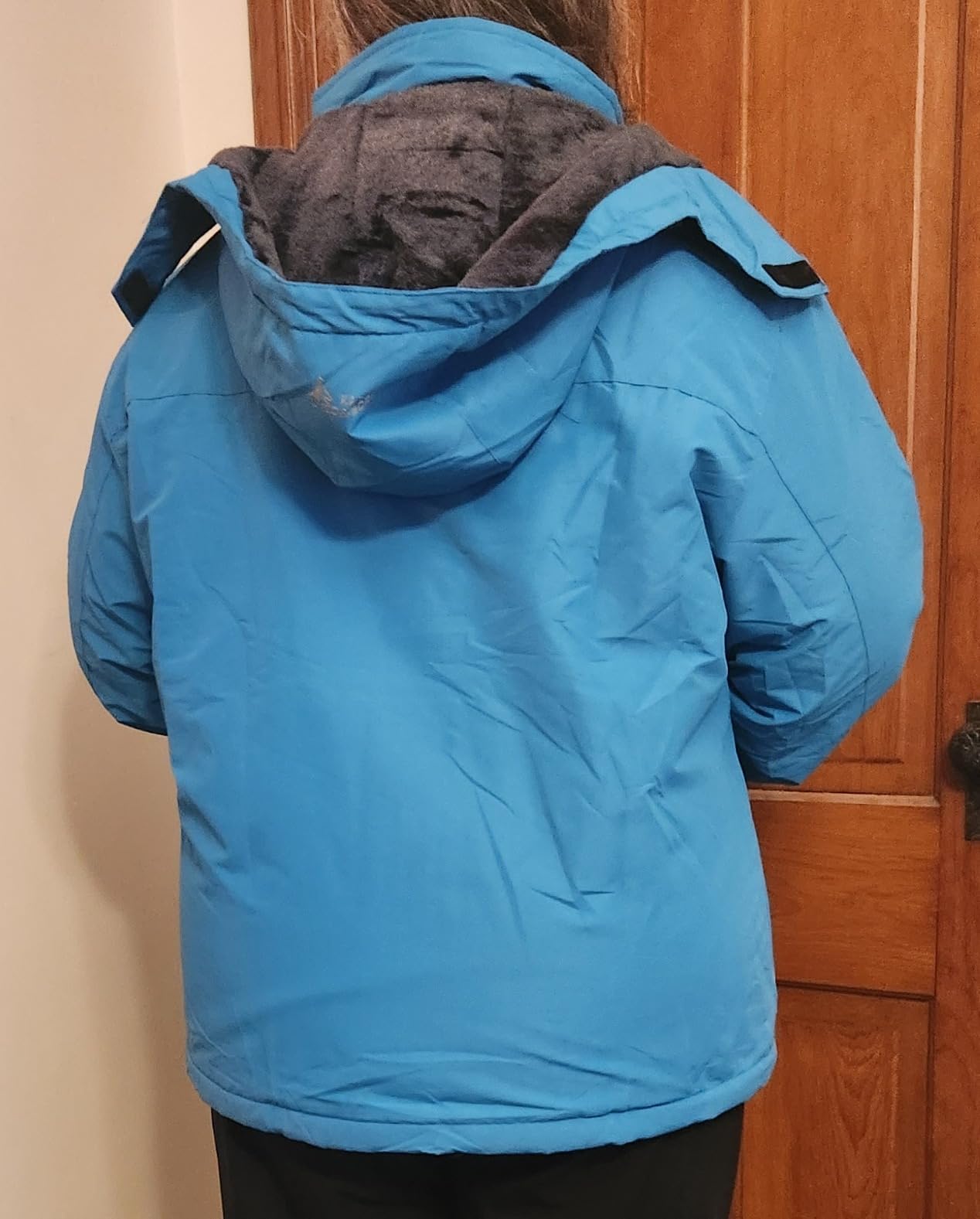 MOERDENG Women's Waterproof Ski Jacket Warm Winter Snow Coat Mountain Windbreaker Hooded Raincoat Jacket - Customer Photo 2