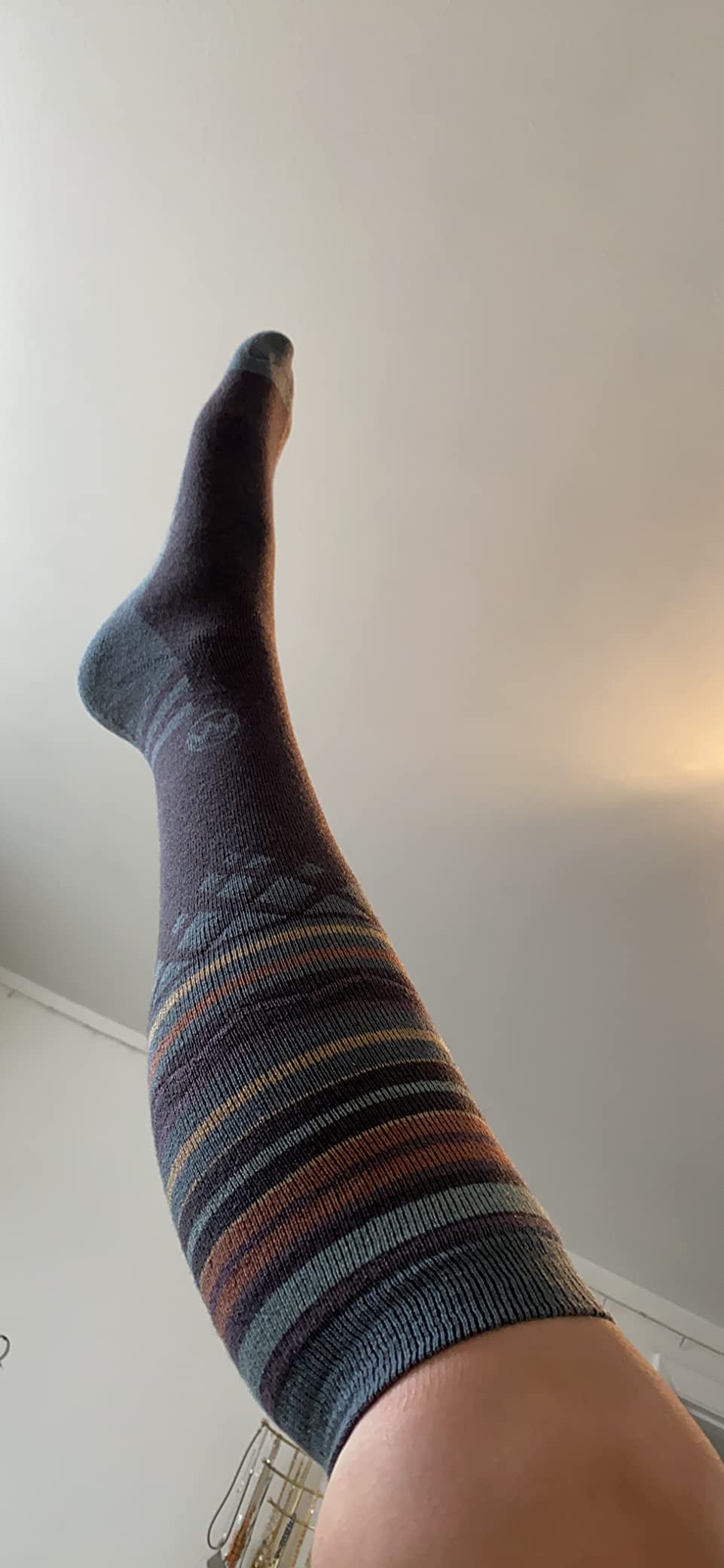 OutdoorMaster Ski Socks, Merino Wool Ski Socks for Men & Women, Thermal Winter Warm Snowboarding Socks for Cold Weather - Customer Photo 2