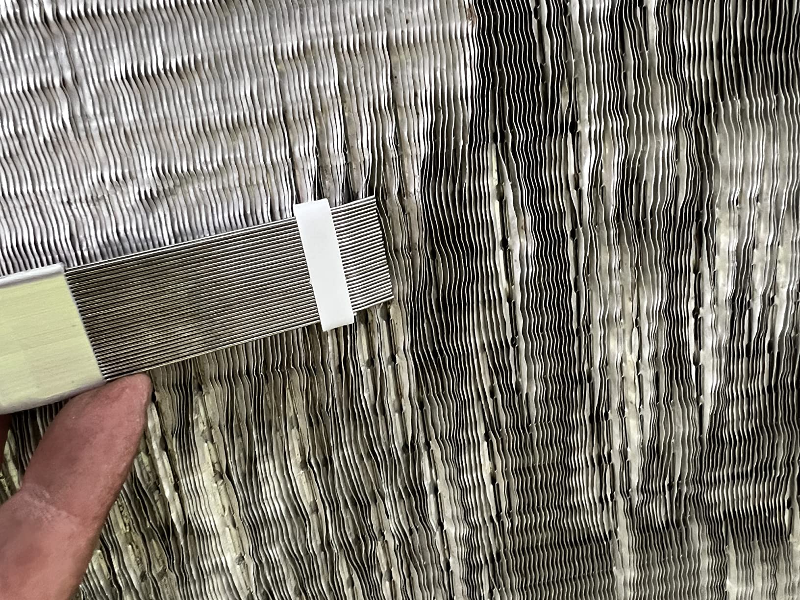 Boao Air Conditioner Condenser Fin Comb, Fin Cleaning Brush Air Conditioner Coil Cleaner Refrigerator Coil Cleaning Whisk Brush Evaporator Radiator Repair Tool(2 Pieces) - Customer Photo 1