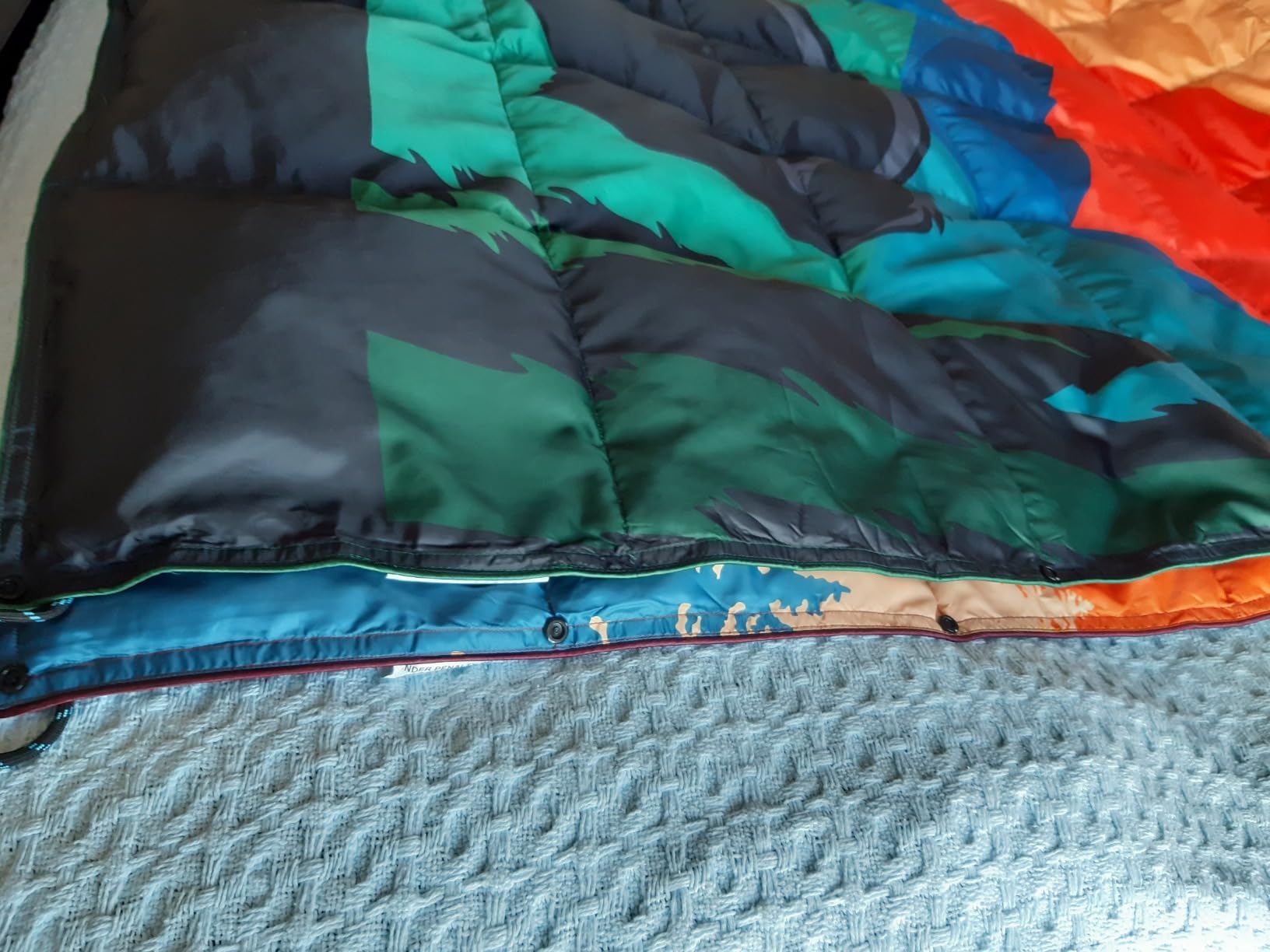 4Monster Down Camping Blanket - Outdoor Travel Quilt Puffy 650 Fill, Packable, Lightweight,Wind & Waterproof | Ideal for Stadium, Backpacking,Picnics, Beach and Hiking - Customer Photo 1