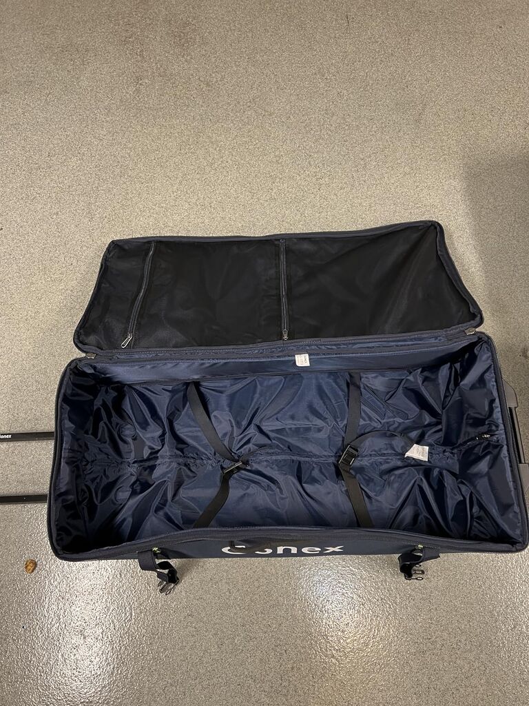 Gonex Rolling Duffle Bag with Wheels, 70L Water Repellent Wheeled Travel Duffel Luggage with Rollers 25 inch, Navy Customer Review Gonex Rolling Duffle Bag with Wheels, 70L Water Repellent Wheeled Travel Duffel Luggage with Rollers 25 inch, Navy - Customer Photo 4