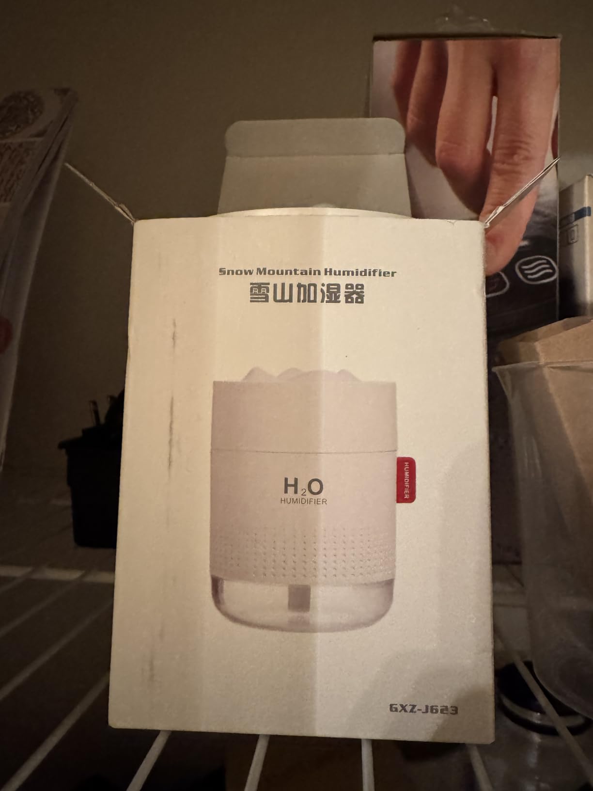 Portable Mini Humidifier, 500ml Small Cool Mist Humidifier, USB Personal Desktop Humidifiers for Baby Bedroom Travel Office Home, Auto Shut-Off, 2 Mist Modes, Super Quiet, White - Customer Photo 1