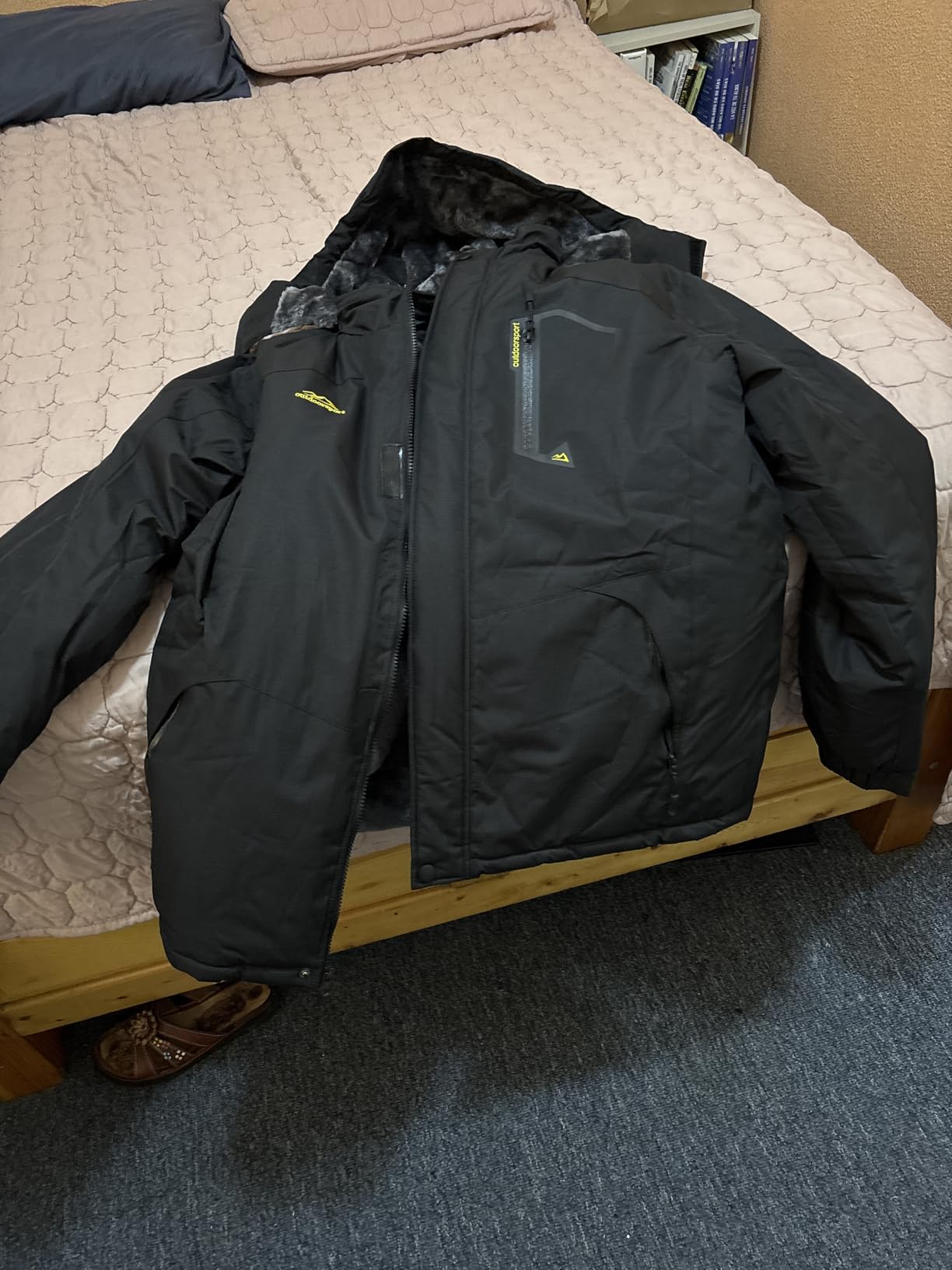 TACVASEN Men's Winter Skiing Jackets Water Resistant Fleece Coats Insulated Thermal Snowboard Jacket Parka Raincoat with Hood - Customer Photo 2