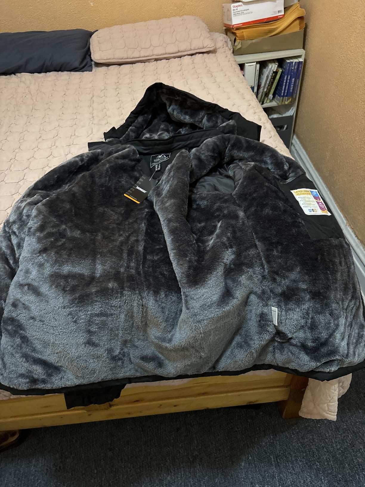 TACVASEN Men's Winter Skiing Jackets Water Resistant Fleece Coats Insulated Thermal Snowboard Jacket Parka Raincoat with Hood - Customer Photo 1