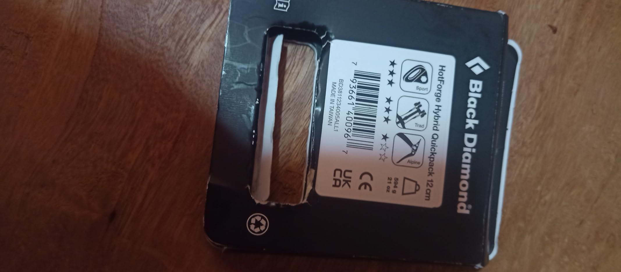 BLACK DIAMOND HotForge Hybrid Quickdraw Quickpack (6-Pack, 12cm) for Rock Climbing | Lightweight Aluminum Carabiners | Durable Dogbone | Smooth Clipping - Customer Photo 1