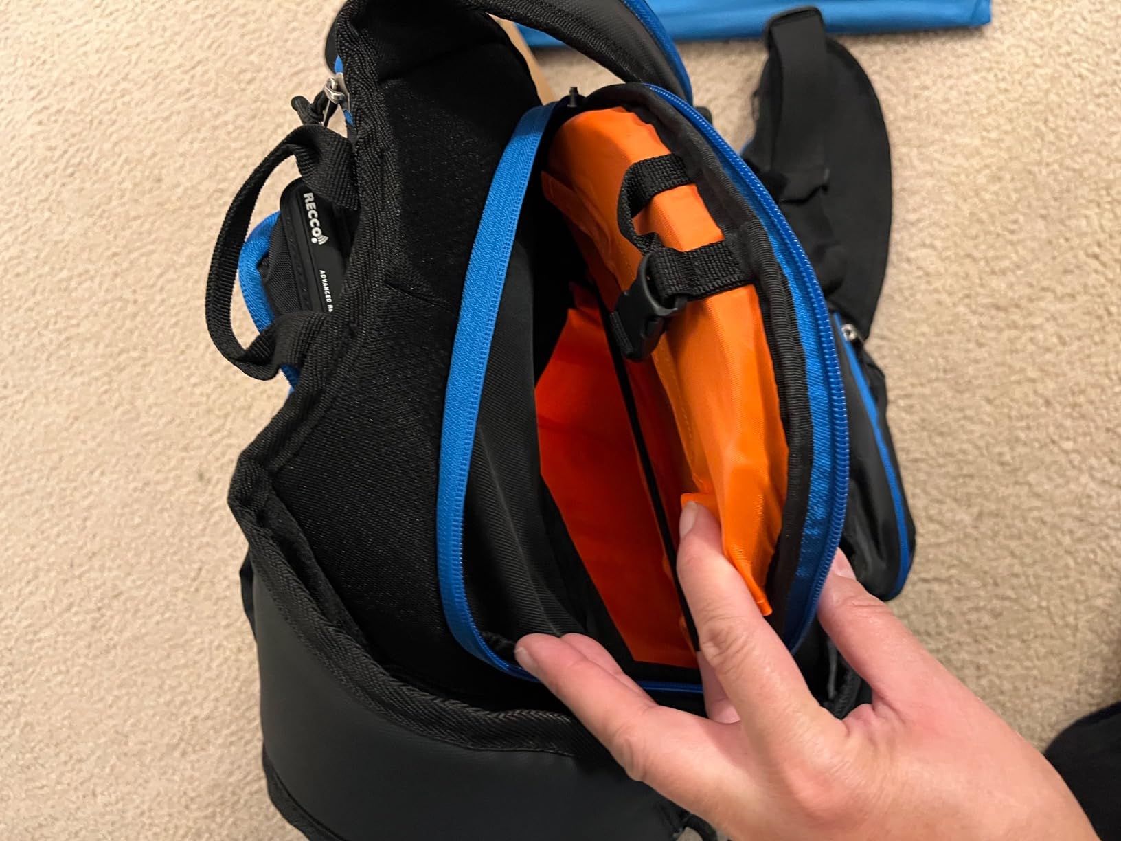 Core Avalanche Kit,Ski Backpack including Recco & Removable Back Protector, Hydration Bladder, Avalanche Shovel, Avalanche Probe, Backcountry Skiing, Snowboarding, Snowmobiling (Black) Customer Review Core Avalanche Kit,Ski Backpack including Recco & Removable Back Protector, Hydration Bladder, Avalanche Shovel, Avalanche Probe, Backcountry Skiing, Snowboarding, Snowmobiling (Black) - Customer Photo 1