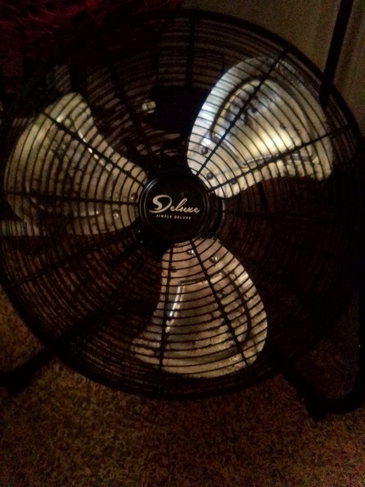 Simple Deluxe 18 Inch 3-Speed High Velocity Heavy Duty Metal Industrial Floor Fans, Black - Customer Photo 4