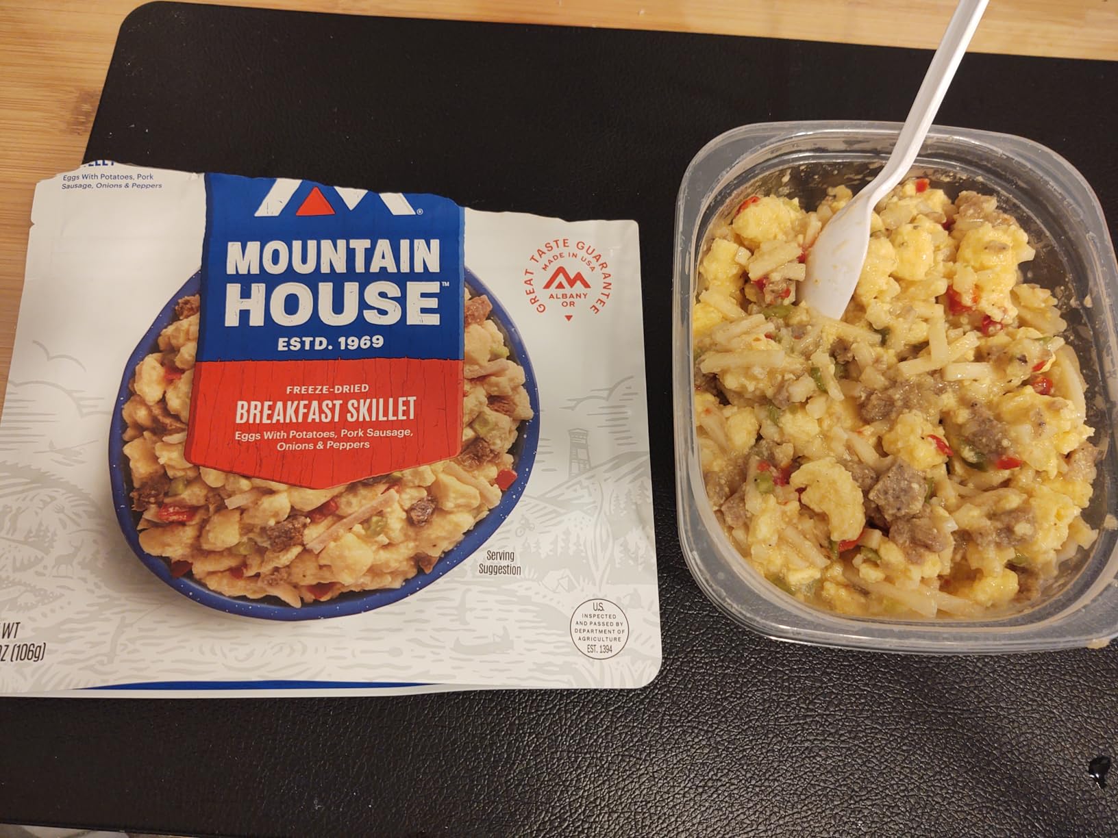 Mountain House Granola with Milk & Blueberries | Freeze Dried Backpacking & Camping Food | Vegetarian | 2 Servings - Customer Photo 2