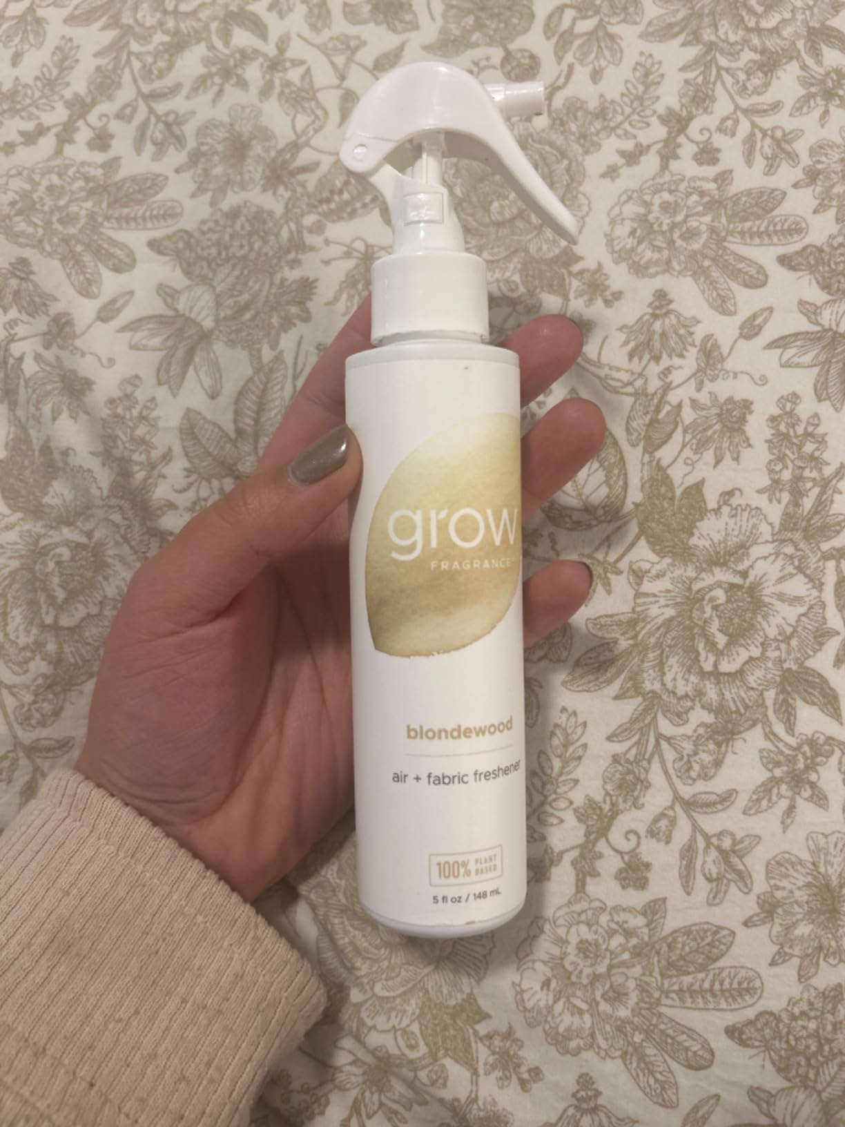 Grow Fragrance Scented Fabric and Room Air Freshener Spray - Certified Non-Toxic, 100% Plant-Based Essential Oils - 5 oz (Blondewood + Woodland Sage 2-Count) - Customer Photo 2