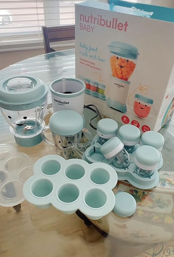 NutriBullet NBY-50100 Baby Complete Food-Making System, 32-Oz, White, Blue, Clear customer photo 1