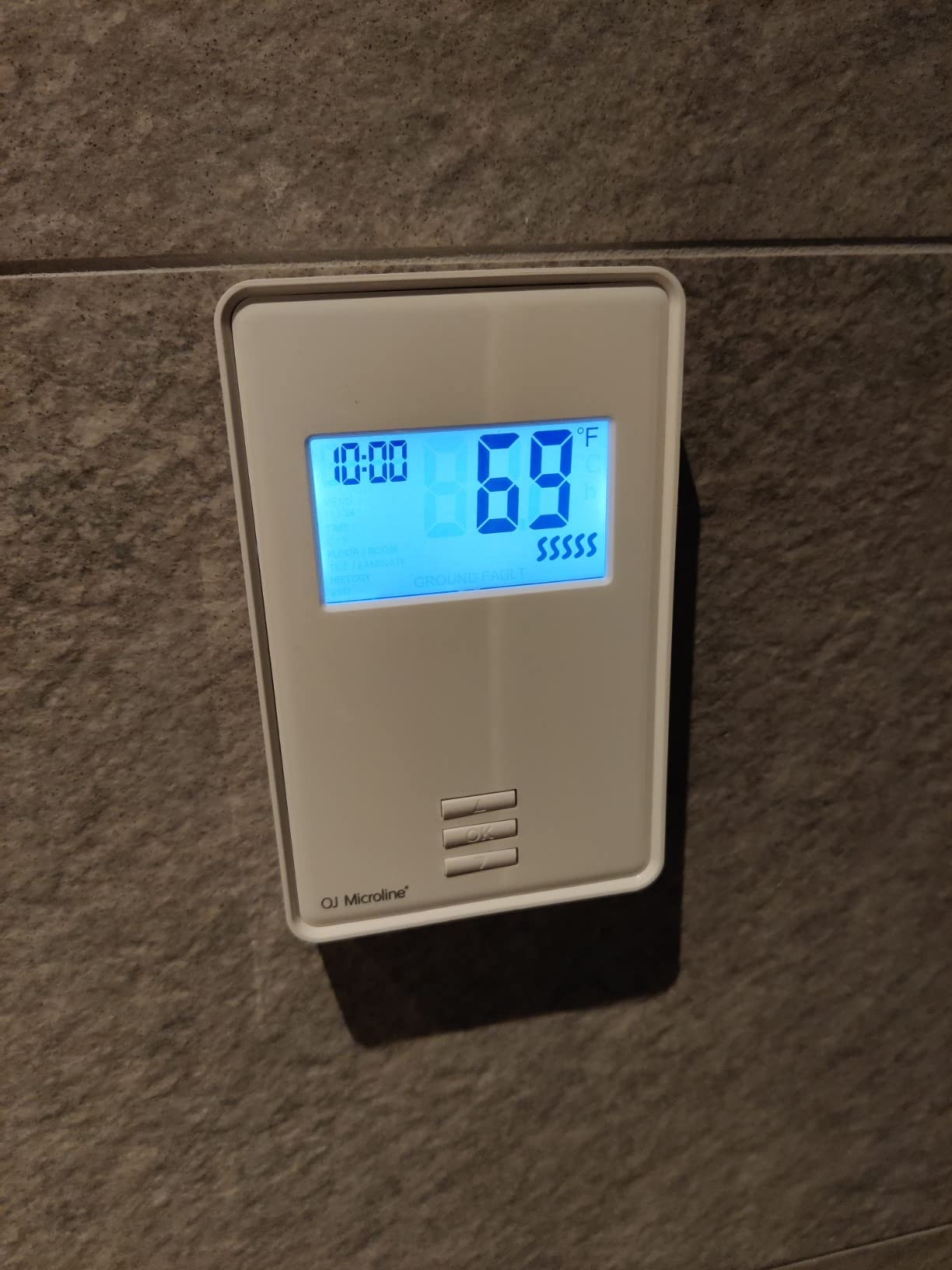 10sqft Floor Heating Mat Kit - 120v Electric Floor Heating System - Radiant Heated Flooring System for Tile & Laminate - Includes UTN4 Non-Programmable Thermostat w/GFCI, Alarm & Sensor - Customer Photo 1