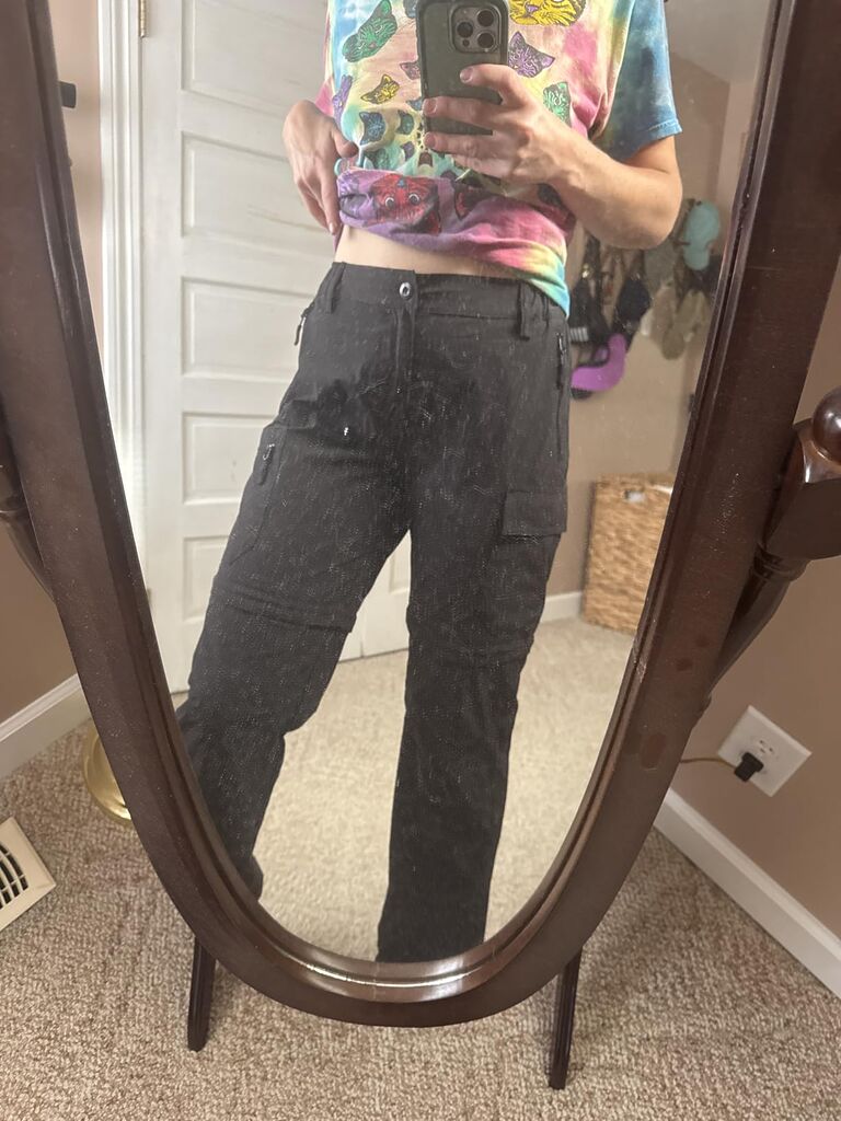 Cycorld Women's-Hiking-Pants-Convertible Quick-Dry-Stretch-Lightweight Zip-Off Outdoor Pants with 5 Deep Pockets - Customer Photo 1