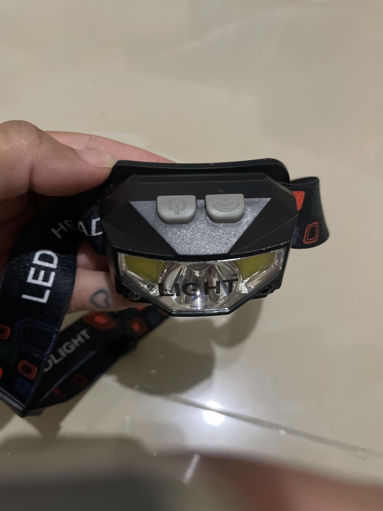 LHKNL Headlamp Flashlight, Lumen Ultra-Light Bright LED Rechargeable Headlight with White Red Light, 2-Pack Waterproof Motion Sensor Head Lamp,8 Modes for Outdoor Camping Running Hiking Fishing Customer Review LHKNL Headlamp Flashlight, Lumen Ultra-Light Bright LED Rechargeable Headlight with White Red Light, 2-Pack Waterproof Motion Sensor Head Lamp,8 Modes for Outdoor Camping Running Hiking Fishing - Customer Photo 2