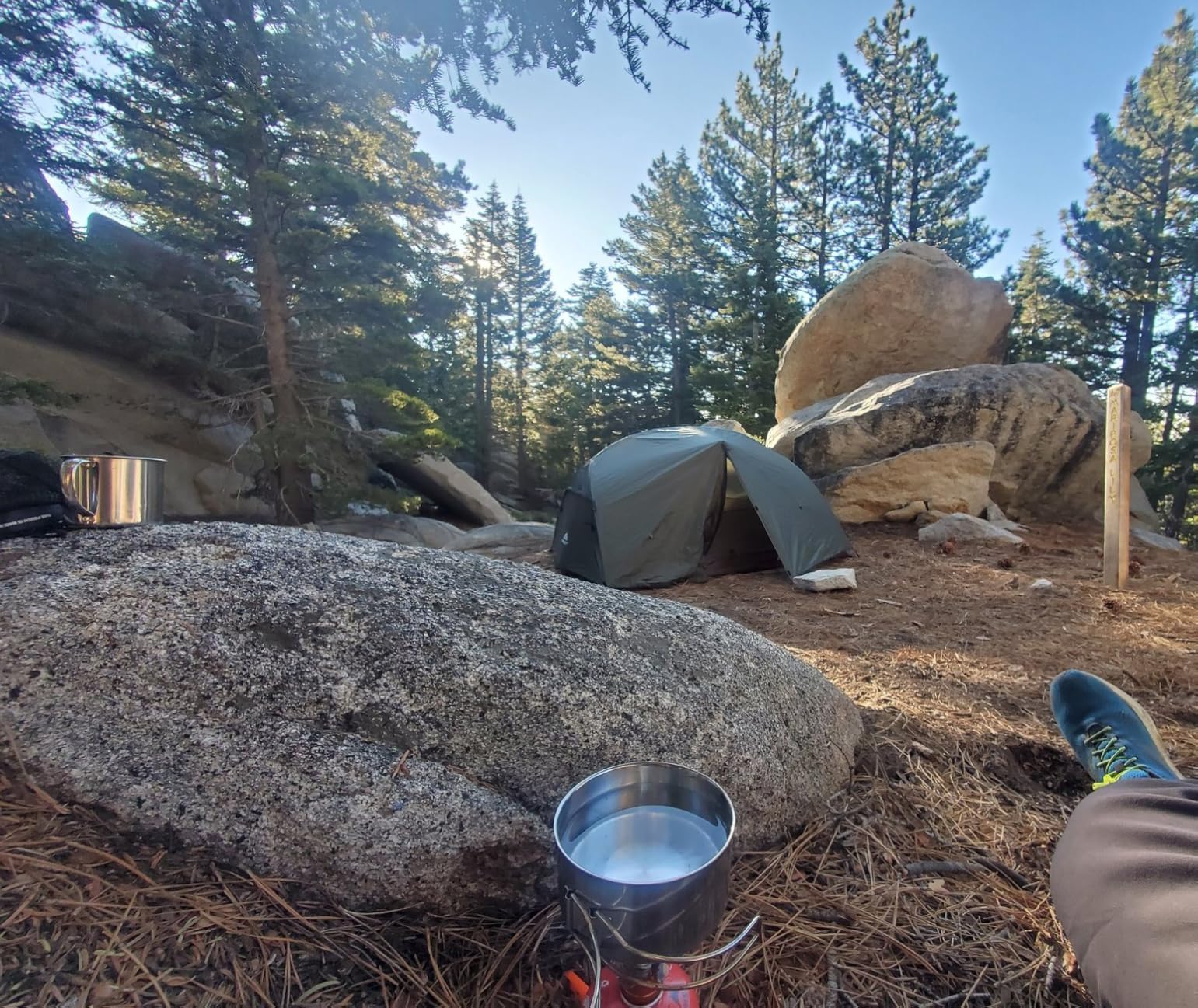 Forceatt Tent for 2 and 3 Person is Waterproof and Windproof, Camping Tent for 3 to 4 Seasons,Lightweight Aluminum Pole Backpacking Tent Can be Set Up Quickly,Great for Hiking - Customer Photo 1