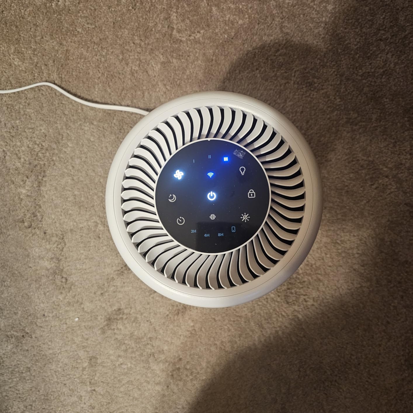 LEVOIT Air Purifier for Home Bedroom Dorm Room, Smart WiFi Alexa Control, AHAM VERIFIDE, 3-in-1 Filter with HEPA Sleep Mode for Allergens, Pollutants, Smoke, Dust, Core 200S-P, White - Customer Photo 1