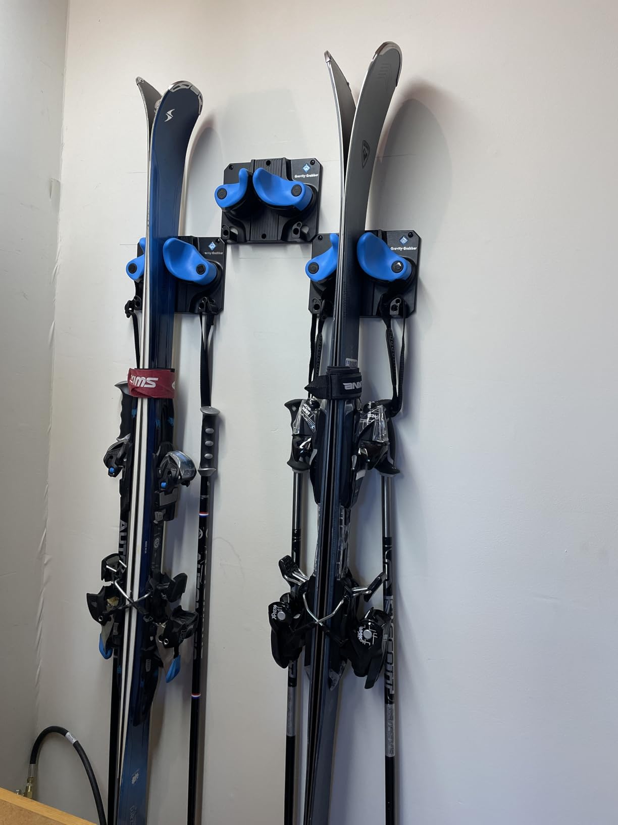 Gravity Grabber - Ultimate Ski & Snowboard Wall Rack | Secure, Non-Slip Storage | Fits Any Ski/Board | Garage Organization | Ski Storage Rack | Snowboard Storage Rack | Winter Gear Organizer | 3 Pck - Customer Photo 2